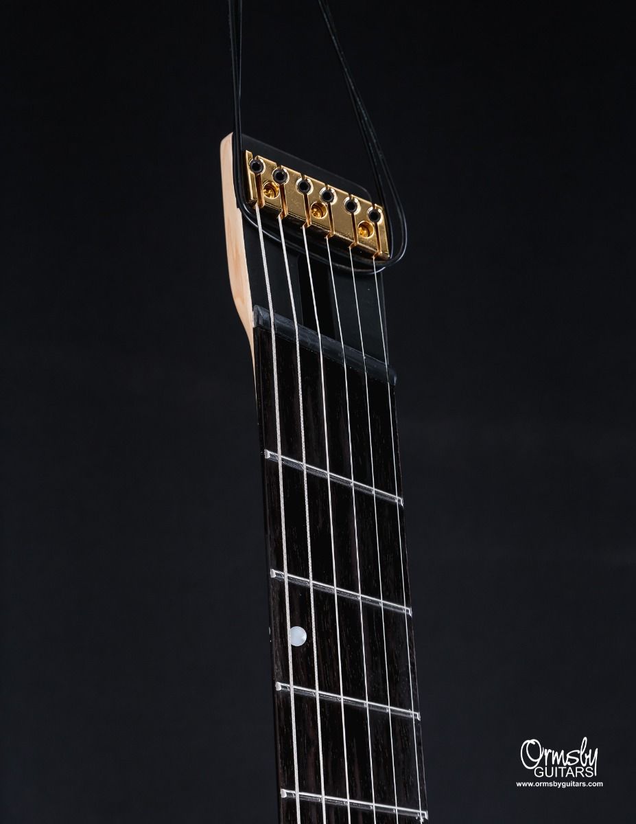 Ormsby Goliath Headless Gtr 6c Multiscale 2h Ht Eb - Tuxedo Black - Elektrische gitaar in Str-vorm - Variation 2