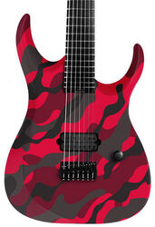 7-snarige elektrische gitaar Ormsby Dino Cazares DC GTR 7 Baritone - Red camo