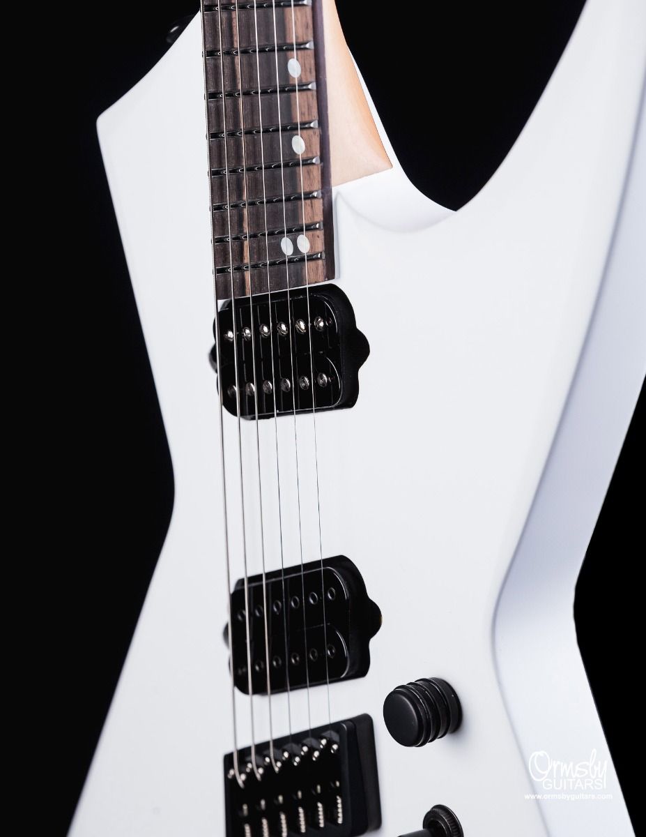 Ormsby Metal X Gtr Run 16 Multiscale 2h Ht Eb - Ermine White - Metalen elektrische gitaar - Variation 5