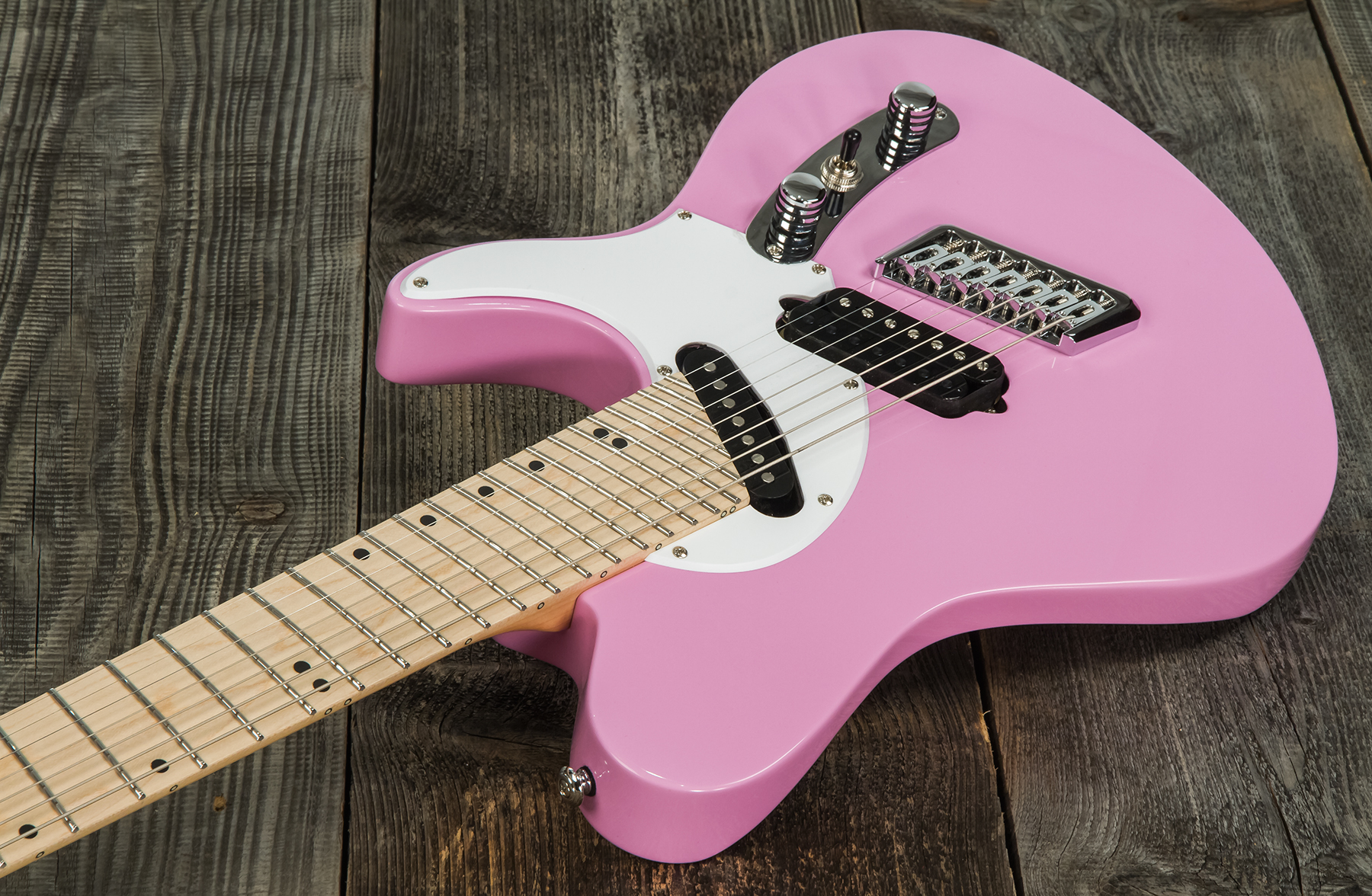Ormsby Tx Gtr Vintage 7c Multiscale Hs Ht Mn - Shell Pink - Multi-scale gitaar - Variation 2