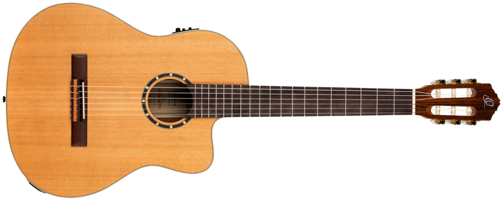 Ortega Rce131 52mm Table Massive Cedre Acajou So + Housse - Natural - Klassieke gitaar 4/4 - Main picture