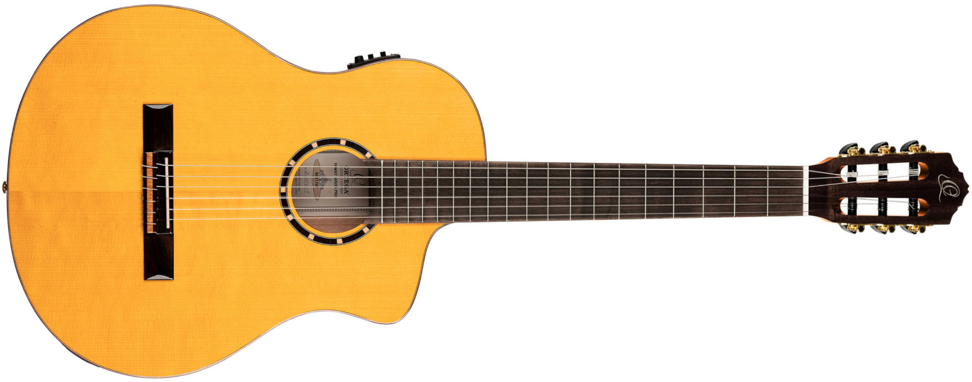 Ortega Rce170f 52mm Table Massive Epicea Cypres So + Housse - Natural - Klassieke gitaar 4/4 - Main picture