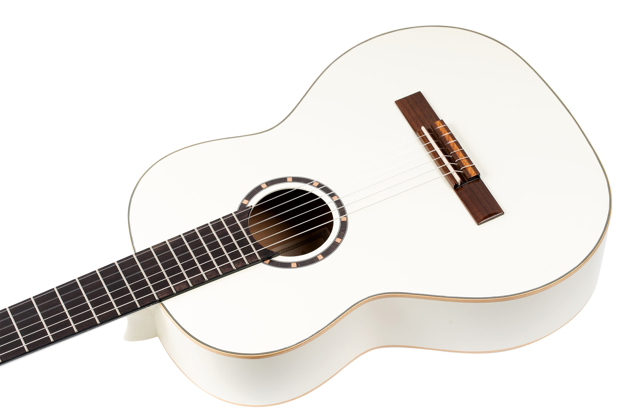 Ortega R121 Gloss 52mm Epicea Acajou So + Housse - White - Klassieke gitaar 4/4 - Variation 1
