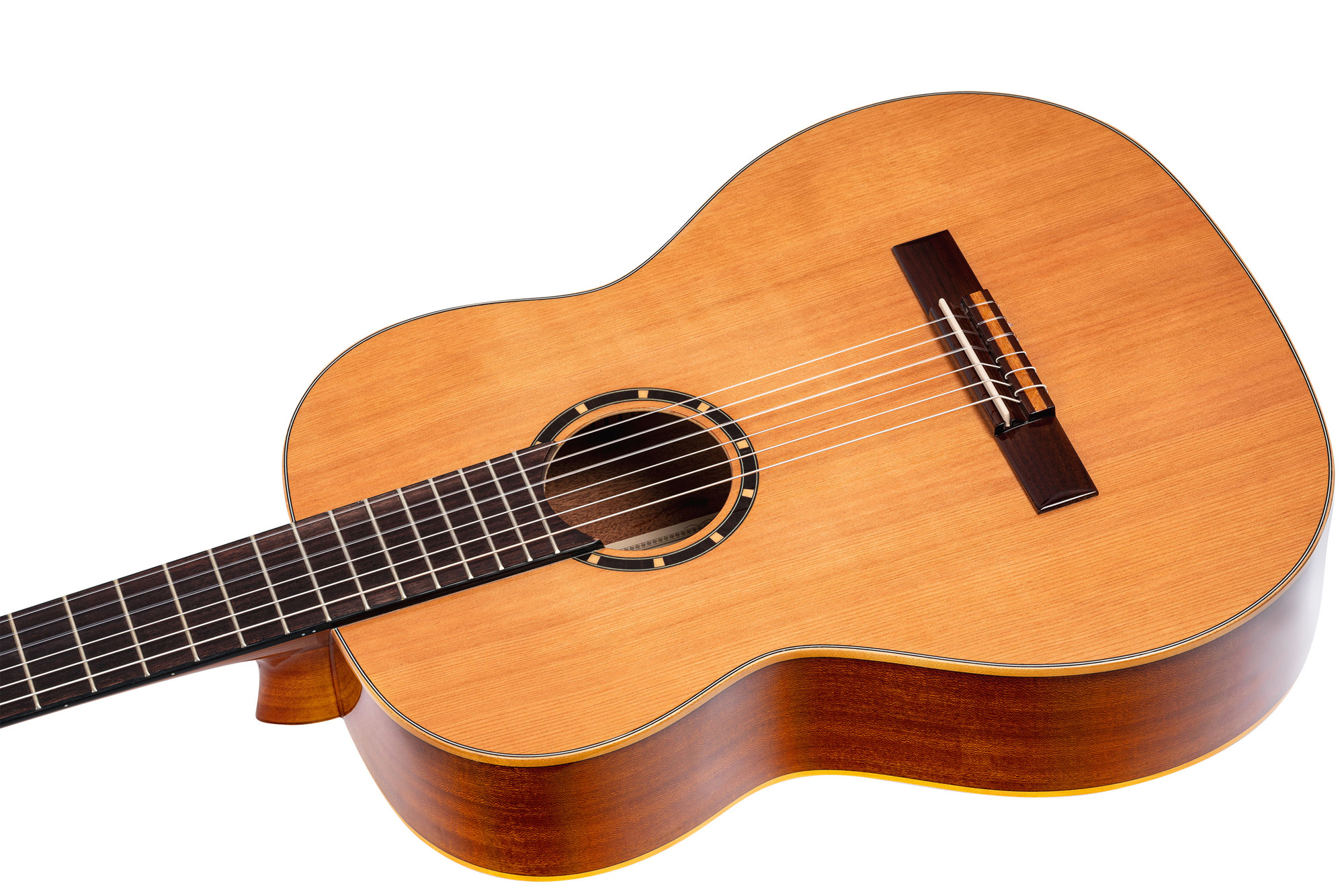 Ortega R122g Gloss 52mm Cedre Acajou So + Housse - Natural - Klassieke gitaar 4/4 - Variation 1