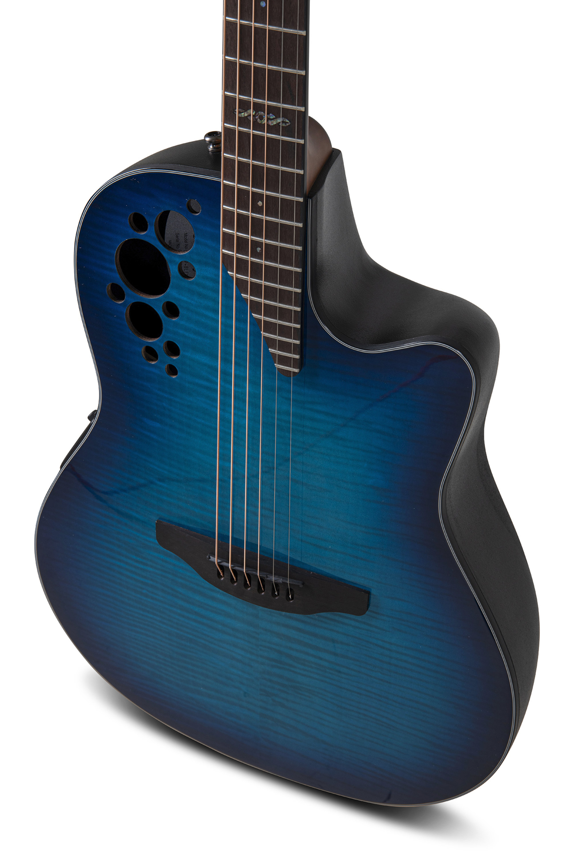 Ovation Ce44p-blfl-g Celebrity Elite Plus Mid Depth Cw Erable Lyrachord Rw - Blue Flamed Maple - Elektro-akoestische gitaar - Variation 5
