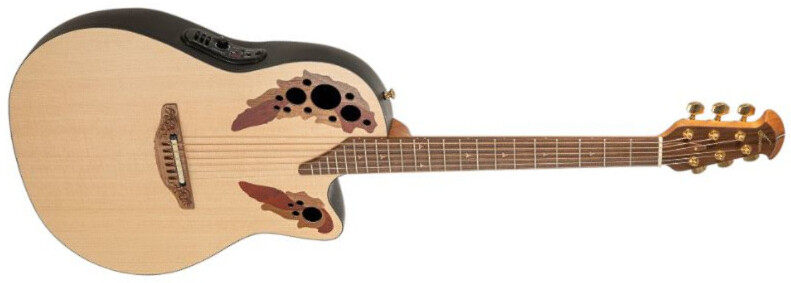 Ovation 1768-4s-g Pro Series Elite Usa Epicea Wal - Natural - Folk gitaar - Main picture