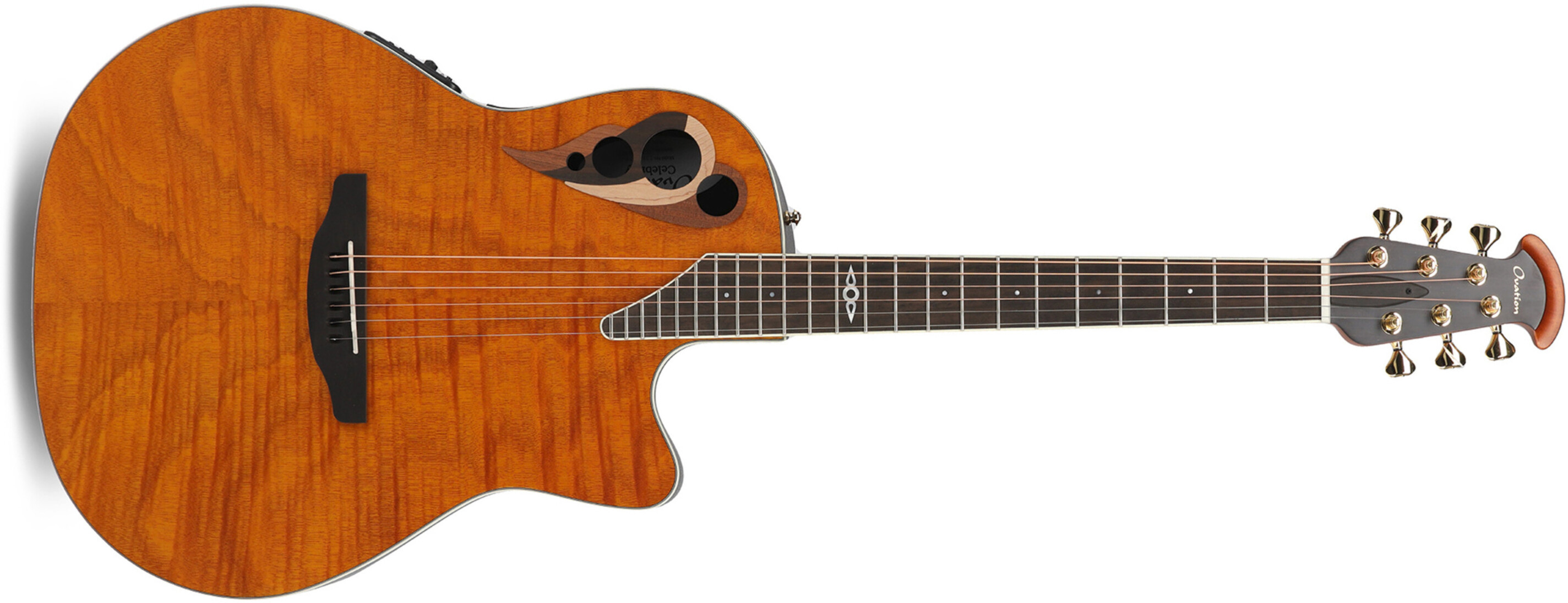 Ovation Celebrity Elite Deluxe Plus Ltd 2026 Quilted - Natural - Folk gitaar - Main picture