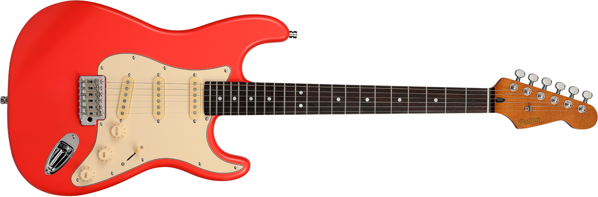 Patina Guitars Ps3 Frd 3s Trem Rw - Fiesta Red - Elektrische gitaar in Strat vorm - Main picture