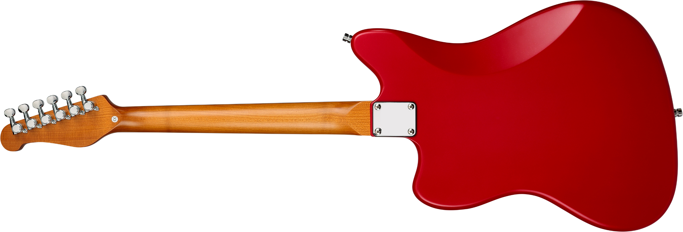 Patina Guitars Pj3 Car 2s Trem Rw - Candy Apple Red - Retro-rock elektrische gitaar - Variation 1