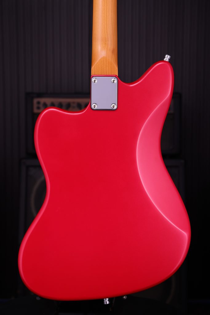 Patina Guitars Pj3 Car 2s Trem Rw - Candy Apple Red - Retro-rock elektrische gitaar - Variation 3