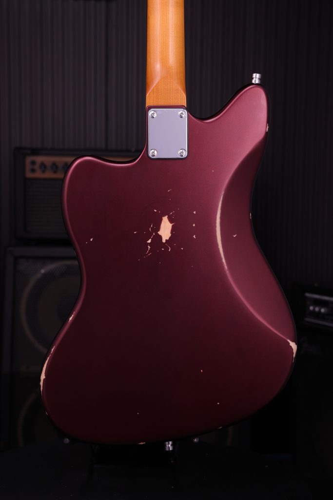 Patina Guitars Pj6 Ox R 2s Trem Rw - Oxblood Red Relic - Retro-rock elektrische gitaar - Variation 3