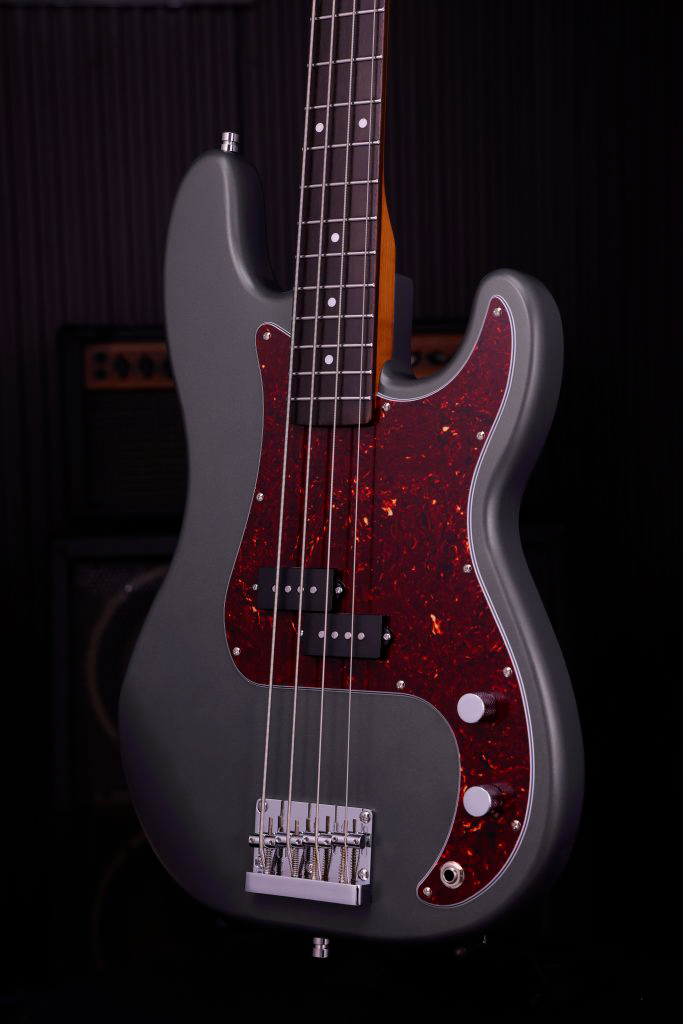 Patina Guitars Ppb3 Bk 1s Ht Rw - Charcoal - Solid body elektrische bas - Variation 2