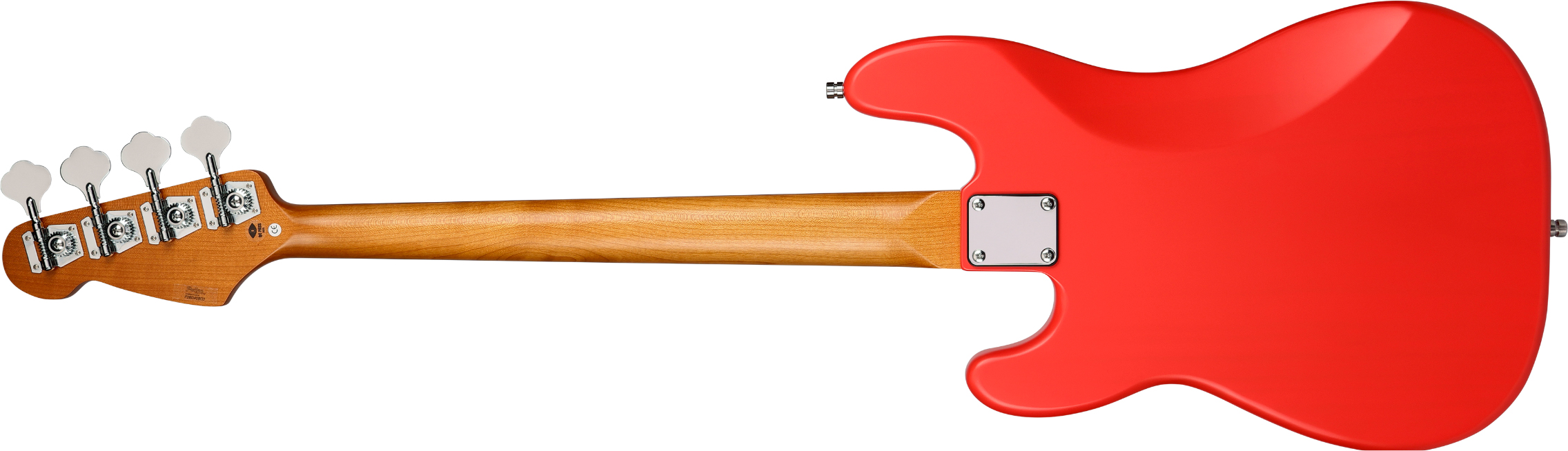 Patina Guitars Ppb3 Frd 1s Ht Rw - Fiesta Red - Solid body elektrische bas - Variation 1