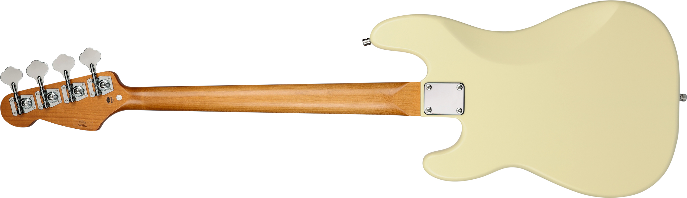 Patina Guitars Ppb3 Ow 1s Ht Rw - Olympic White - Solid body elektrische bas - Variation 1