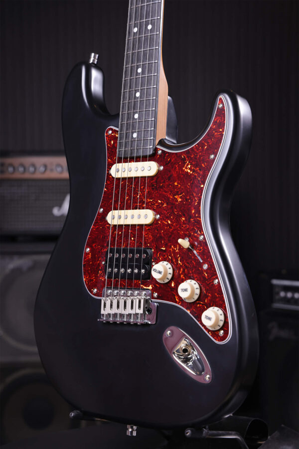 Patina Guitars Ps4 Bk Hss Trem Rw - Black - Elektrische gitaar in Strat vorm - Variation 2