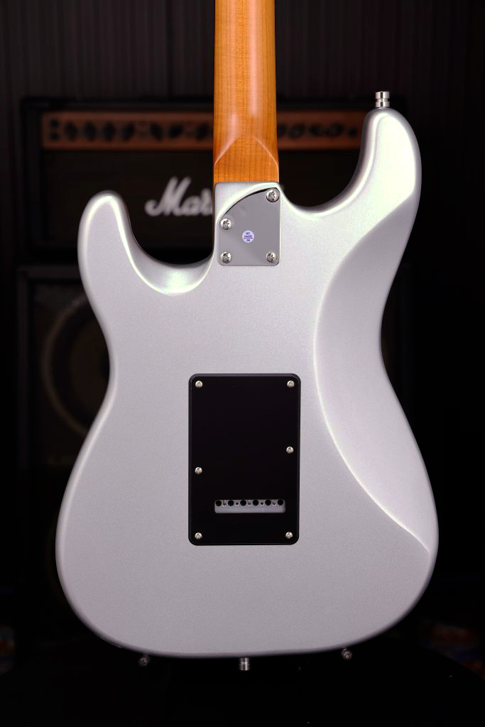 Patina Guitars Ps4 Sv Hss Trem Rw - Silver - Elektrische gitaar in Strat vorm - Variation 3