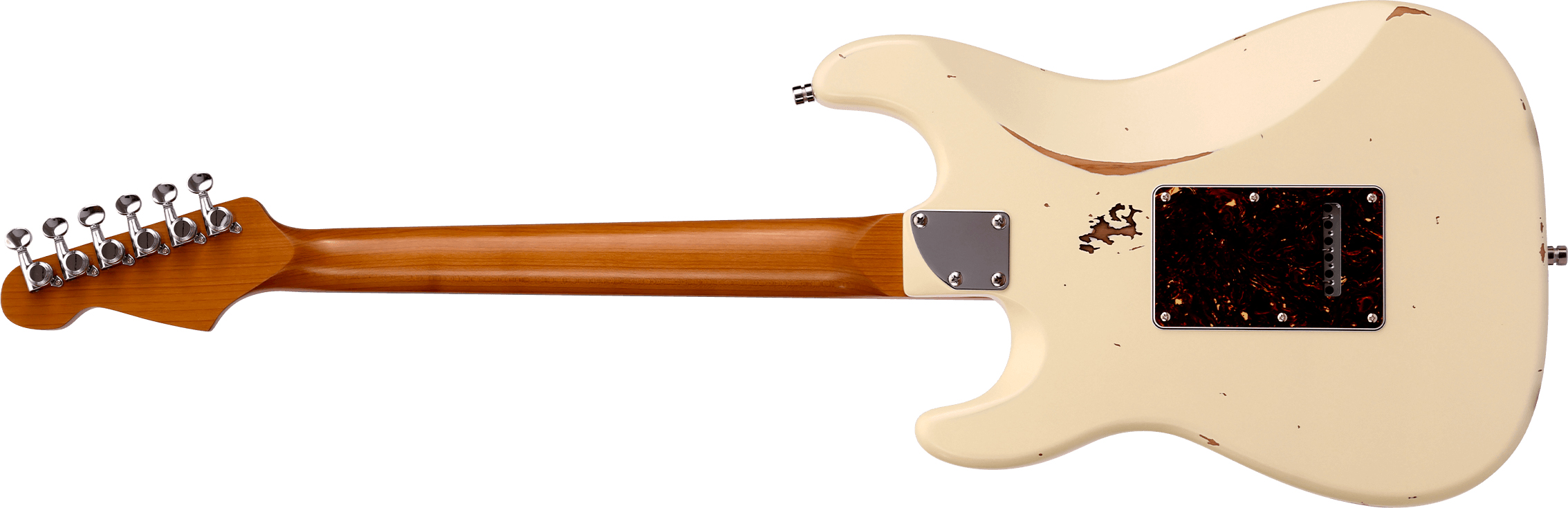 Patina Guitars Ps6 Ow R 3s Trem Rw - Olympic White - Elektrische gitaar in Strat vorm - Variation 1