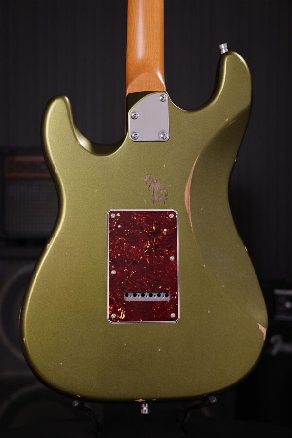 Patina Guitars Ps6 Sgr R 3s Trem Rw - Sherwood Green Relic - Elektrische gitaar in Strat vorm - Variation 3