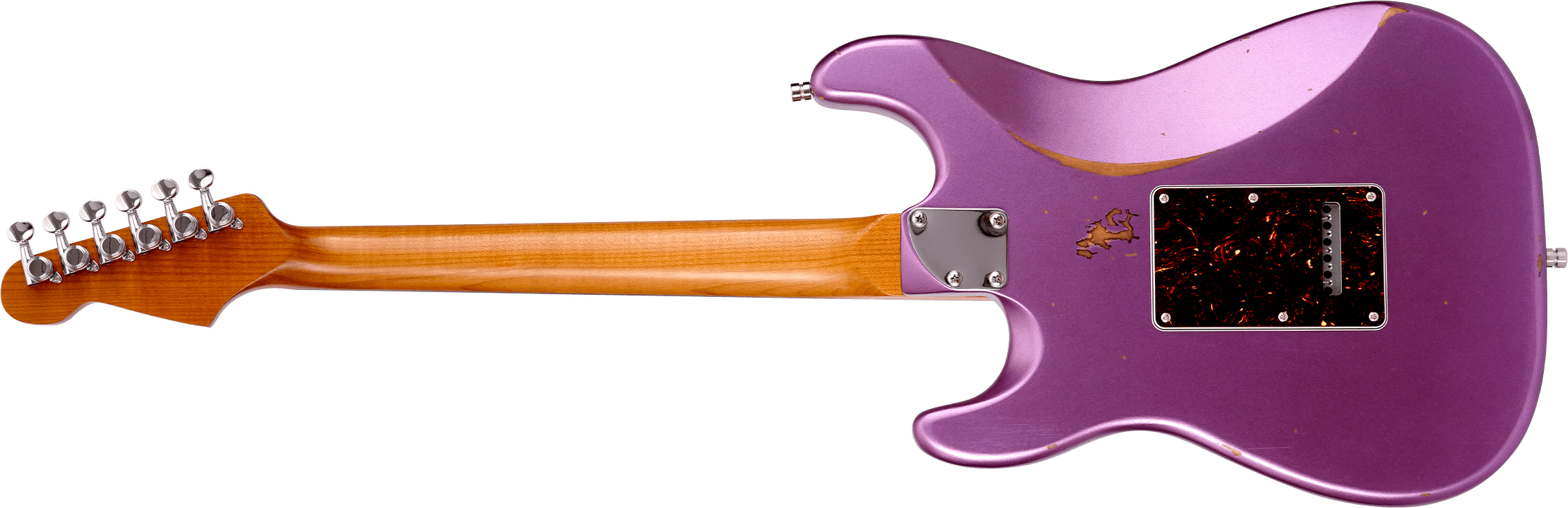 Patina Guitars Ps7 Pp R Hss Trem Rw - Purple Relic - Elektrische gitaar in Strat vorm - Variation 1