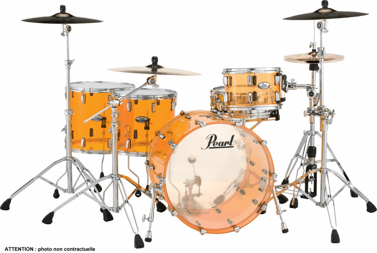 Pearl Crb524fpc-732 Crystal Beat 2tb Rock 22 - 4 FÛts - Tangerine Glass - Rock drumstel - Main picture