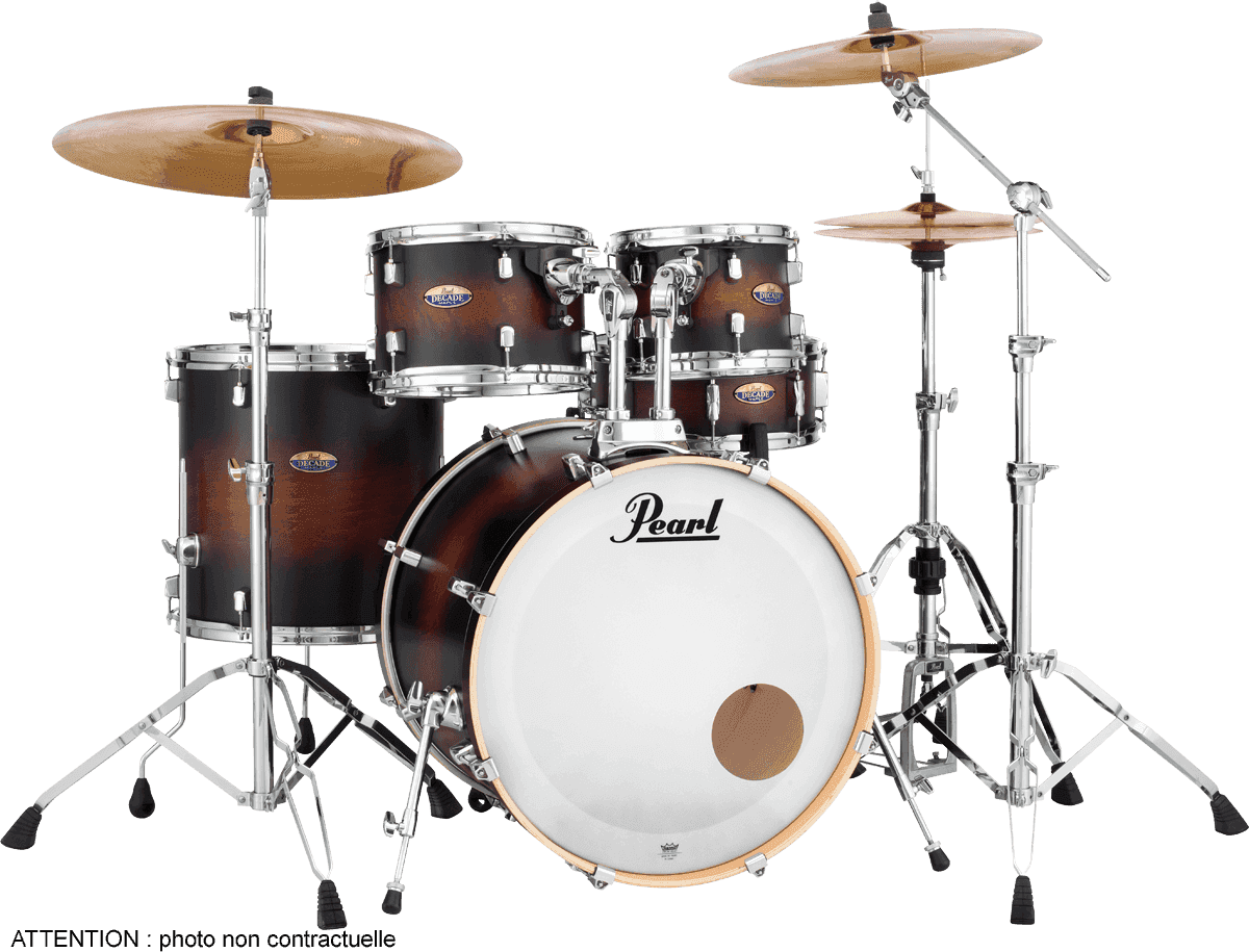 Pearl Decade Maple Studio Fusion 20 Satin Brown Burst - 5 FÛts - Satin Brown Burst - Fusion drumstel - Main picture