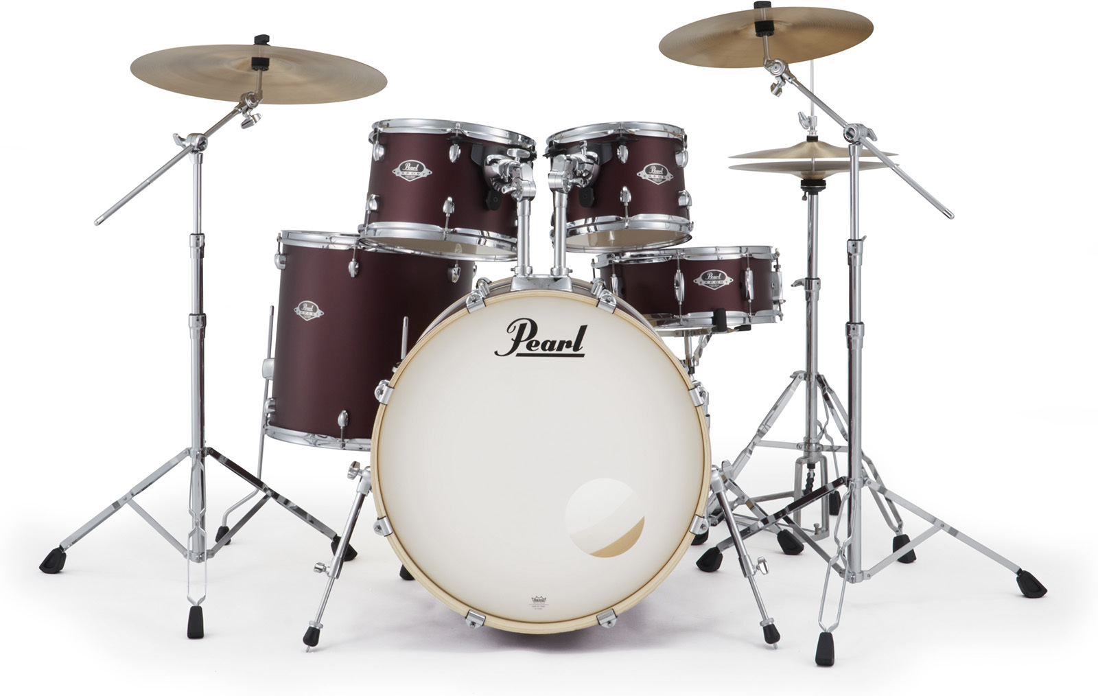 Pearl Export Fusion 20'' - 5 FÛts - Satin Scarlet - Fusion drumstel - Main picture