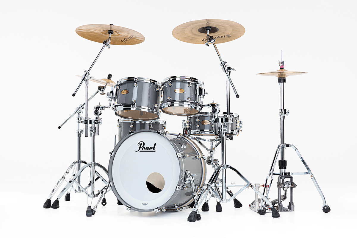 Pearl Reference One Fusion 20 Gyrolock-l Premium Putty Grey - 4 FÛts - Grey - Fusion drumstel - Main picture