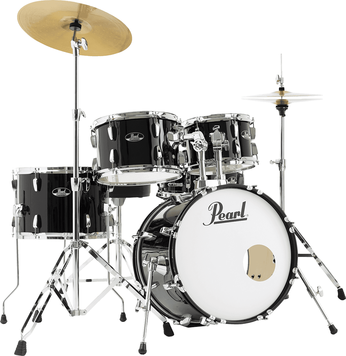 Pearl Roadshow Junior 18 Rss585cc-31 + Pack Sabian Solar - 5 FÛts - Jet Black - Jazz drumstel - Main picture