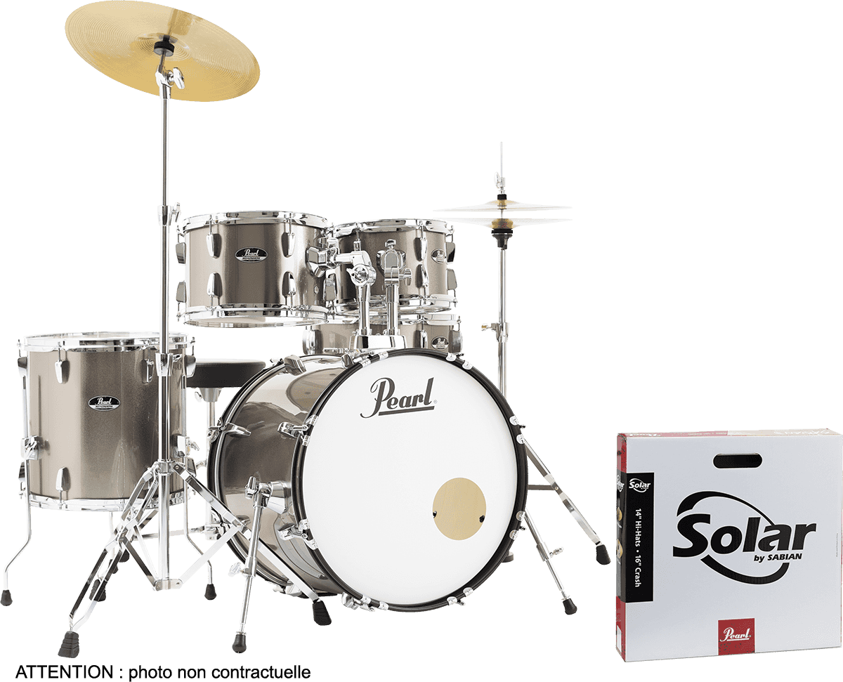 Pearl Roadshow Rss505cc-707 Fusion 20 + Pack - Bronze Metallic - Fusion drumstel - Main picture