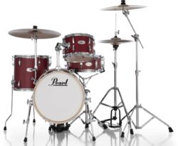 Jazz drumstel Pearl Midtown 16 + Pack Hardware HWP-50S - 4 trommels - Matte red