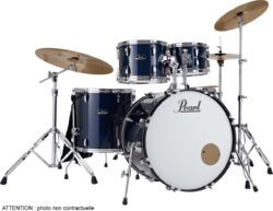 Rock drumstel Pearl Roadshow Rock + Pack B-50 + Set Sabian Solar - Royal Blue Metallic