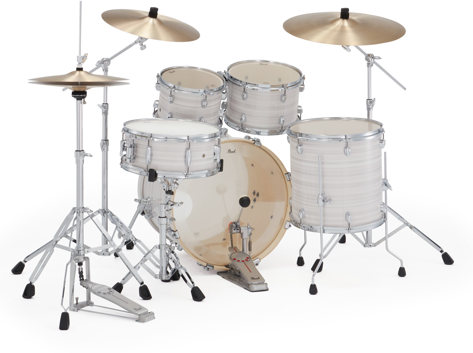 Pearl Export Fusion 20'' - 5 FÛts - Slipstream White - Fusion drumstel - Variation 2