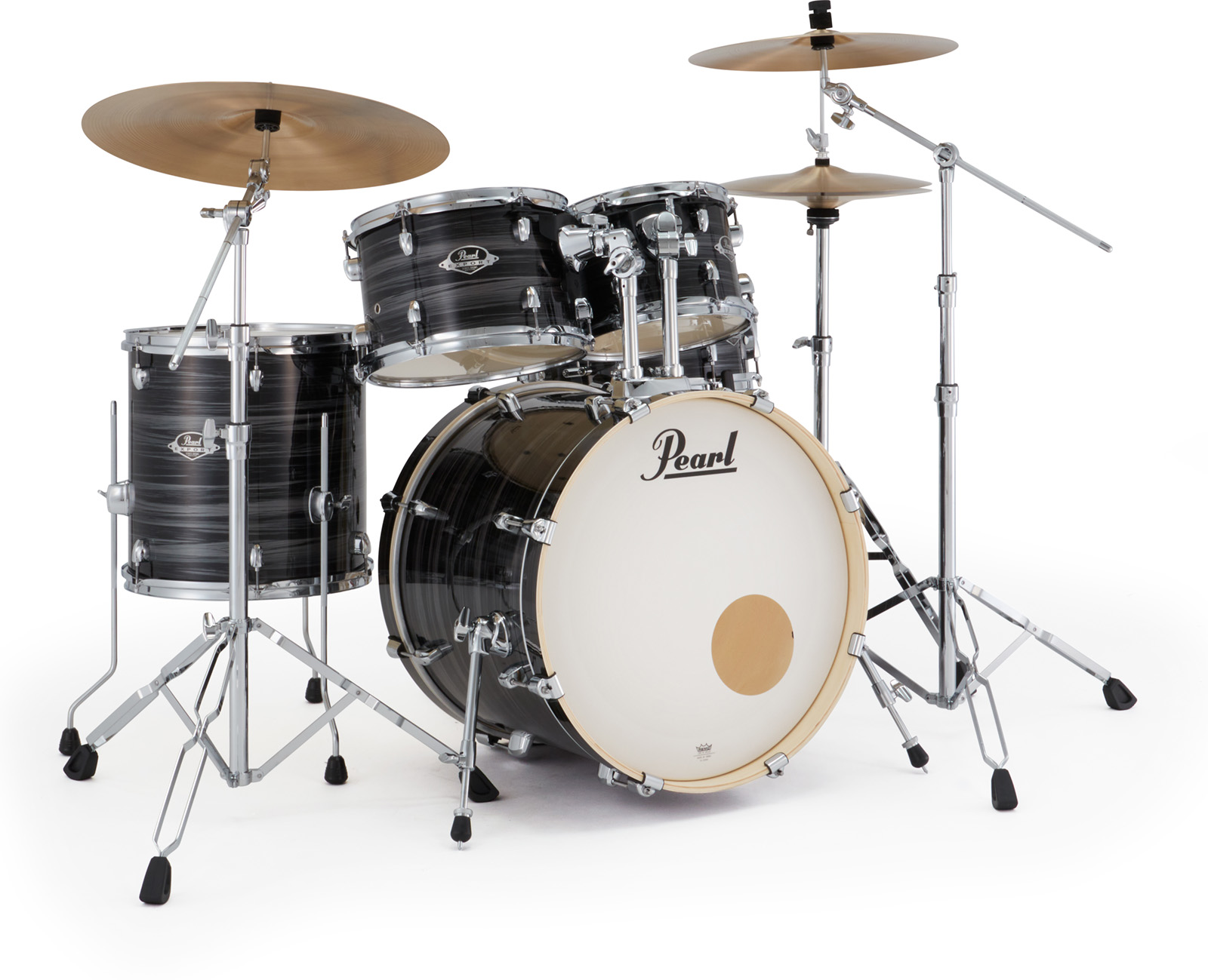 Pearl Export Fusion 20'' - 5 FÛts - Graphite Silver Twist - Fusion drumstel - Variation 2