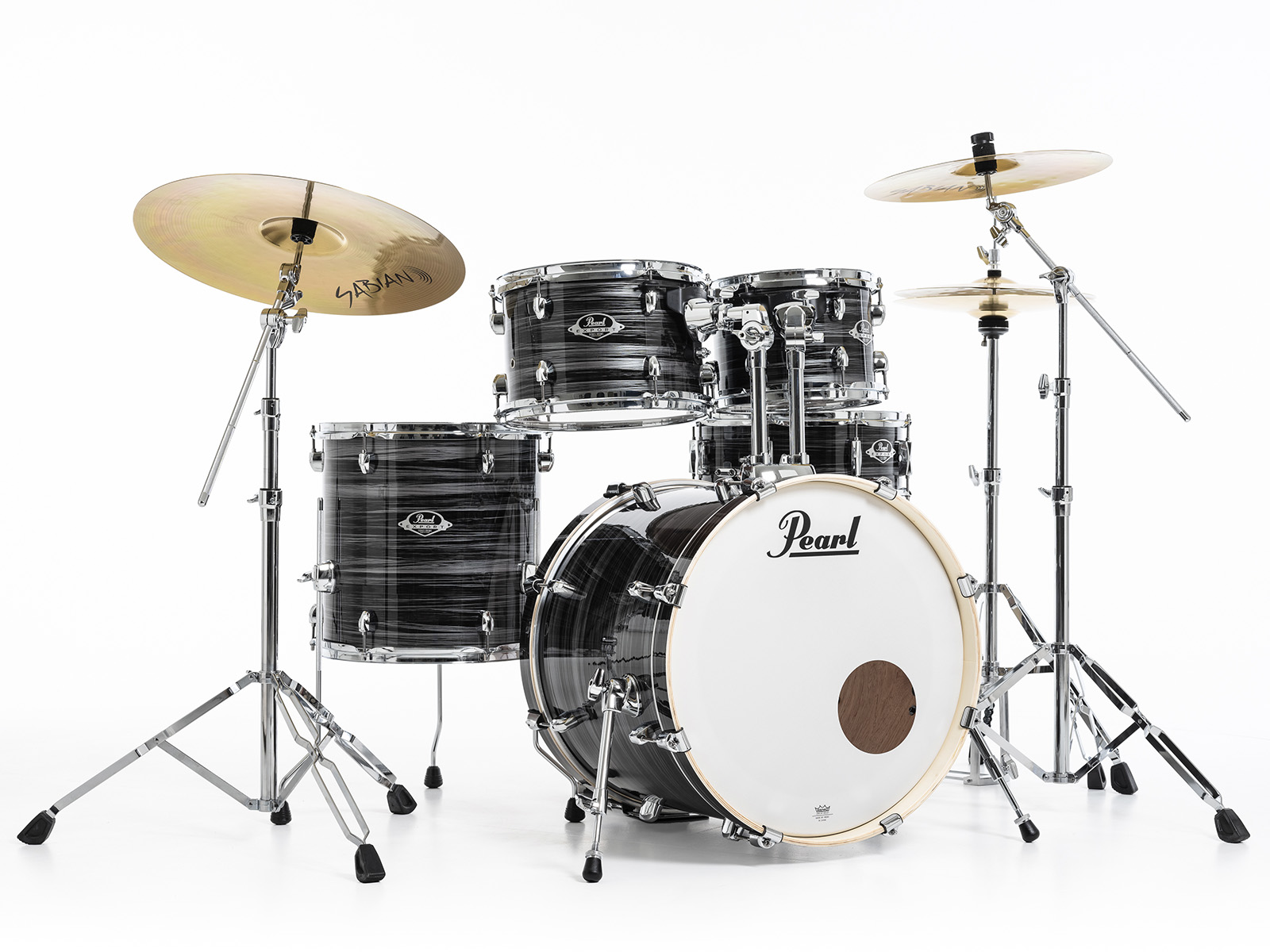 Pearl Export Fusion 20 - Graphite Silver Twist - Fusion drumstel - Variation 1