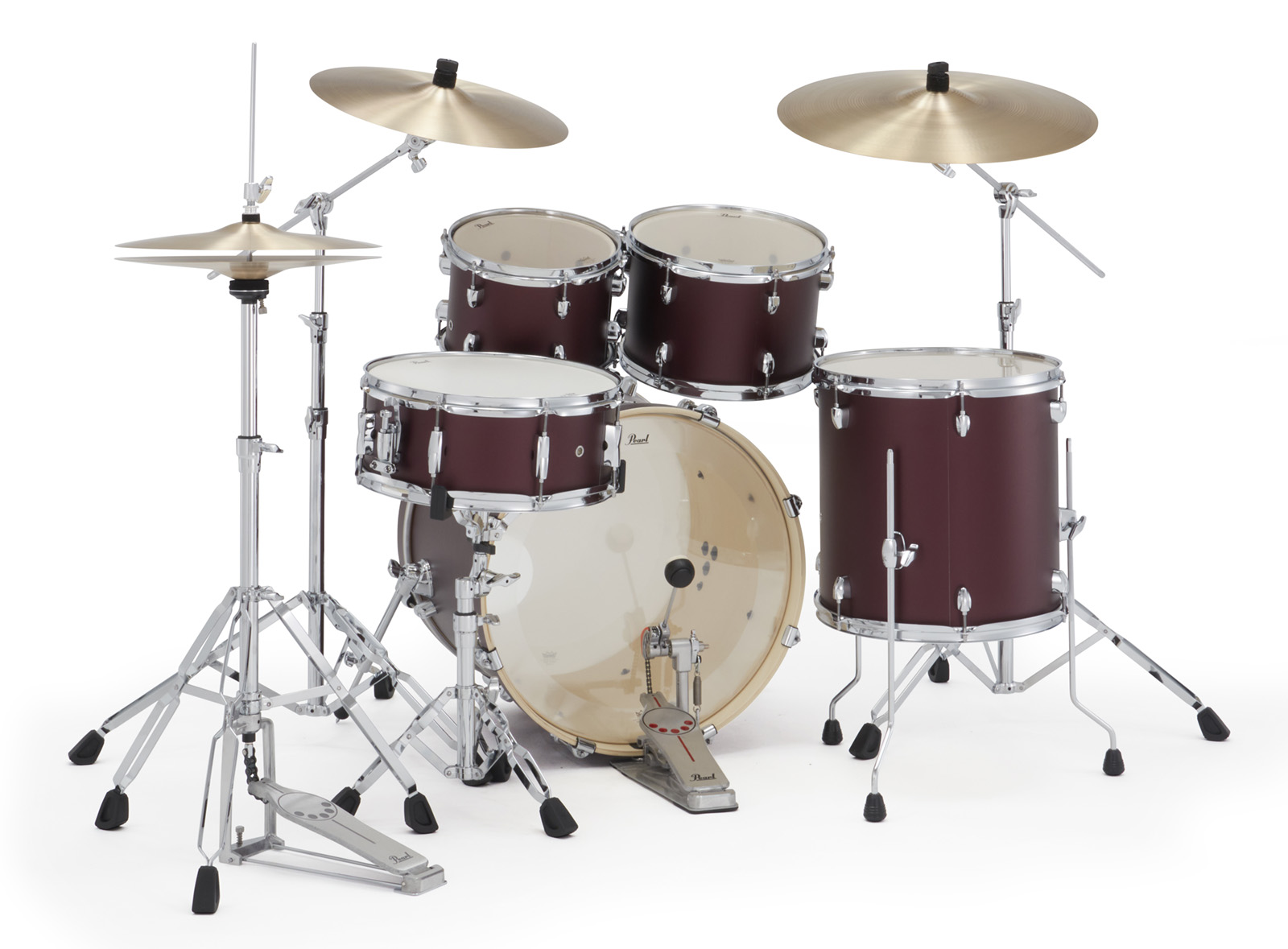 Pearl Export Fusion 20'' - 5 FÛts - Satin Scarlet - Fusion drumstel - Variation 3