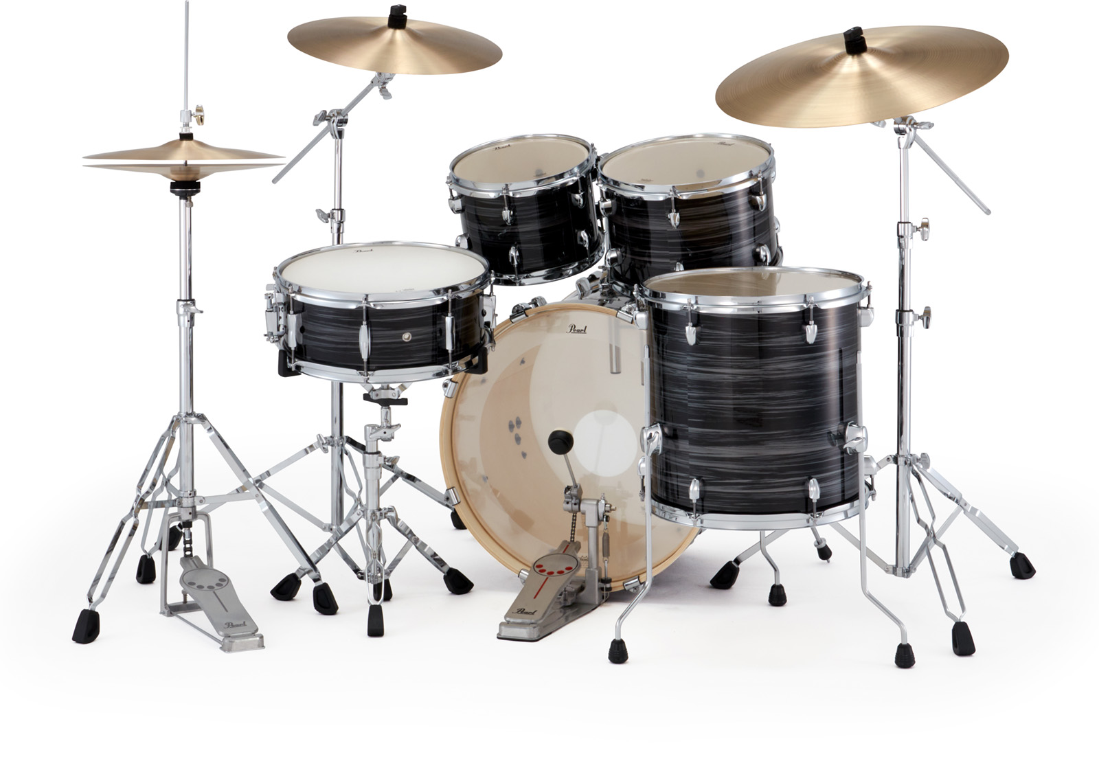 Pearl Export Fusion 20'' - 5 FÛts - Graphite Silver Twist - Fusion drumstel - Variation 4