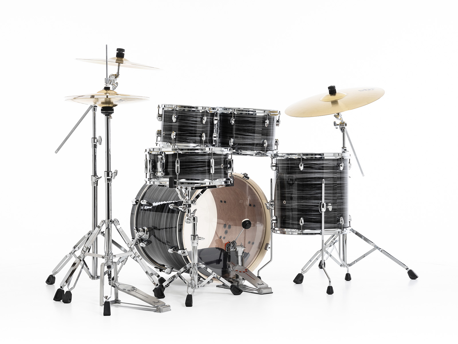 Pearl Export Fusion 20 - Graphite Silver Twist - Fusion drumstel - Variation 5