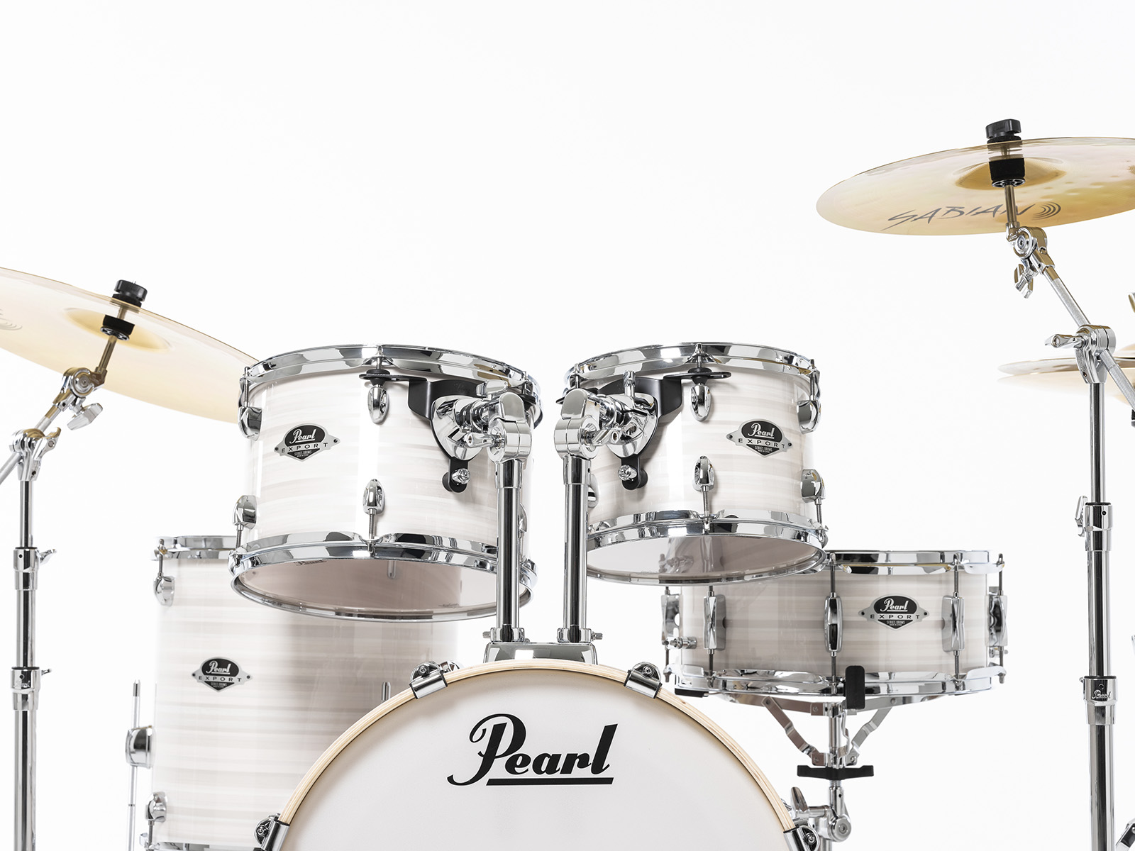 Pearl Export Fusion 20 - Slipstream White - Fusion drumstel - Variation 6