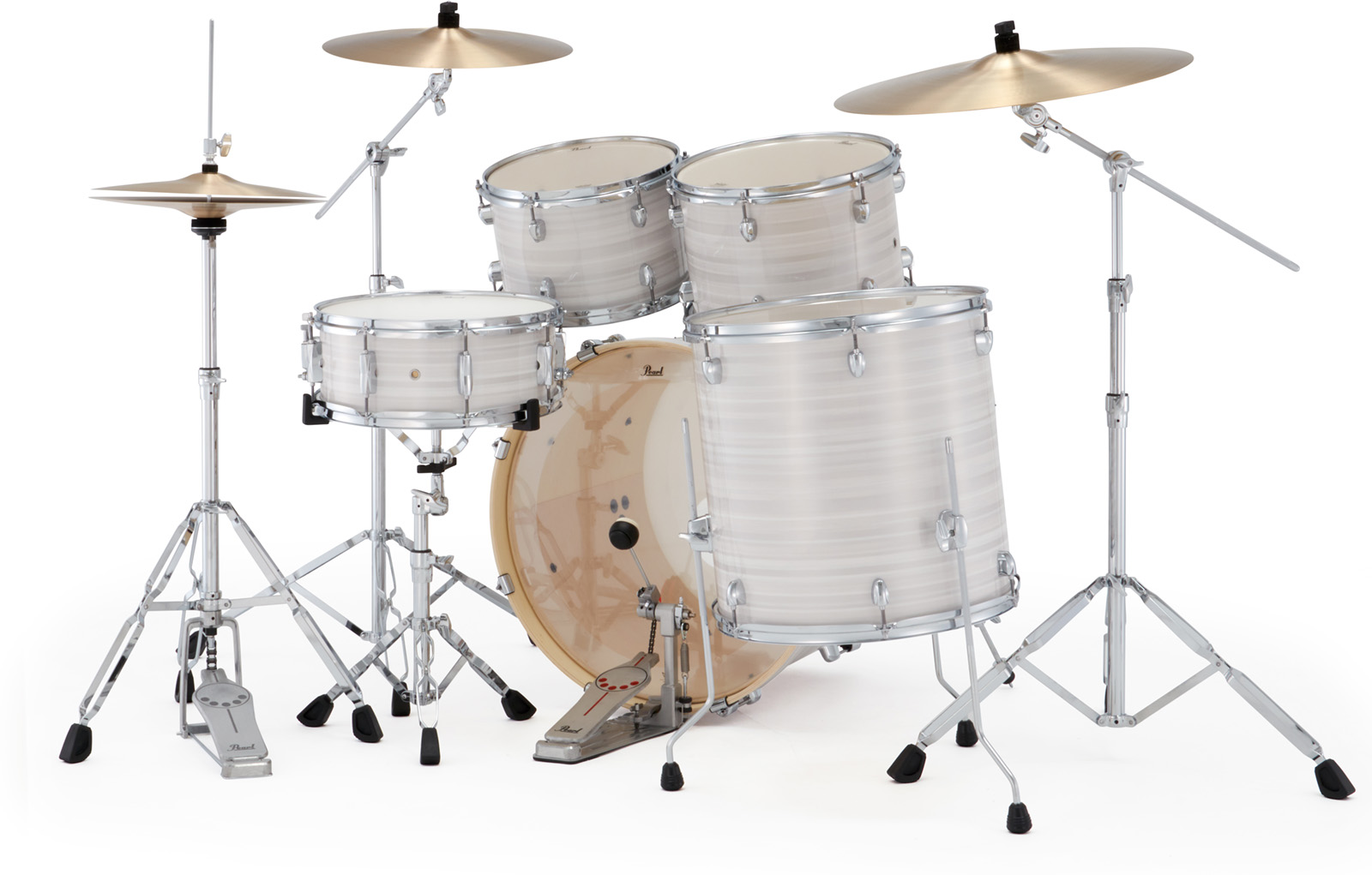 Pearl Export Standard 22'' - 5 FÛts - Slipstream White - Standaard drumstel - Variation 3