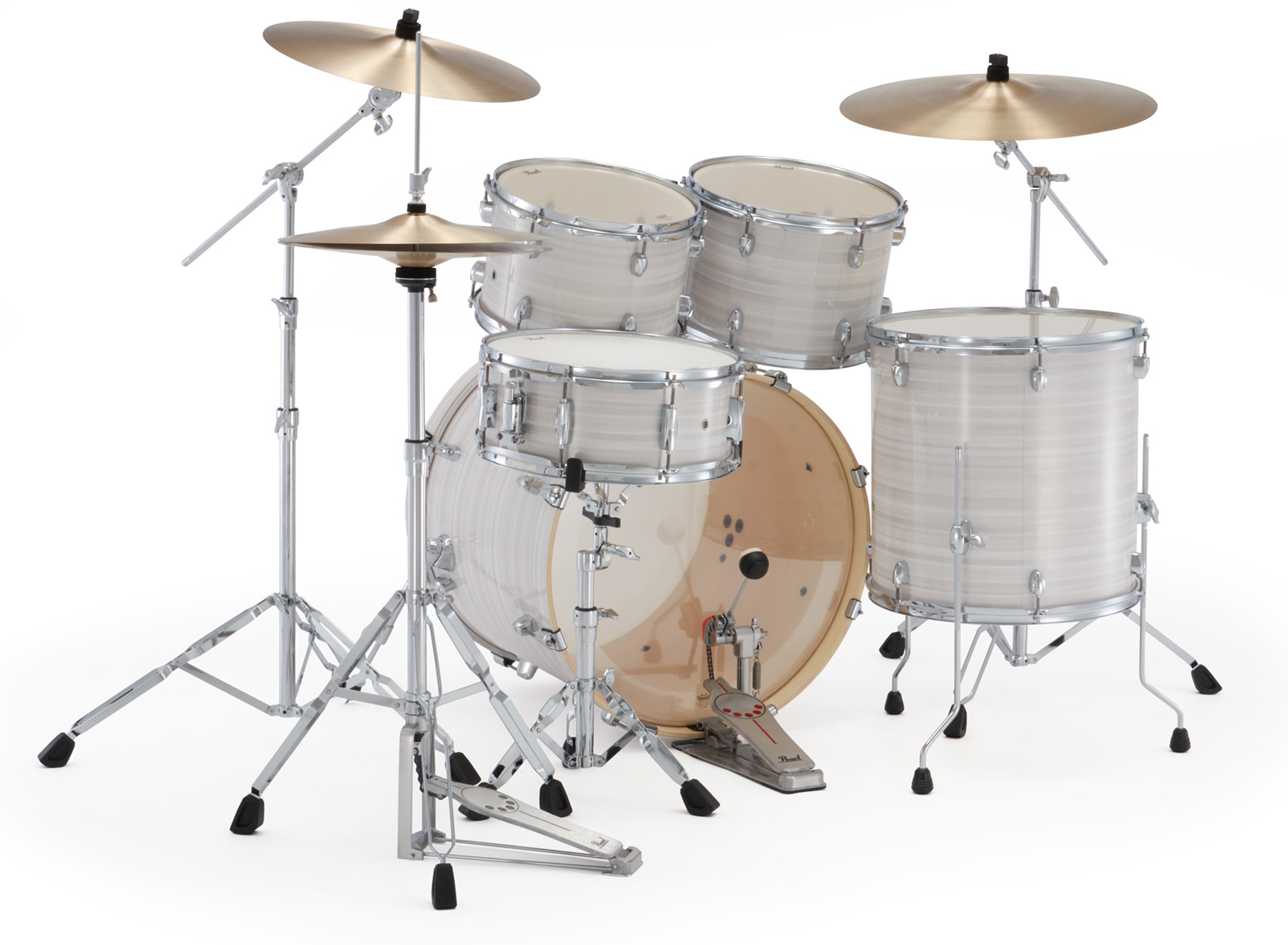 Pearl Export Standard 22'' - 5 FÛts - Slipstream White - Standaard drumstel - Variation 4