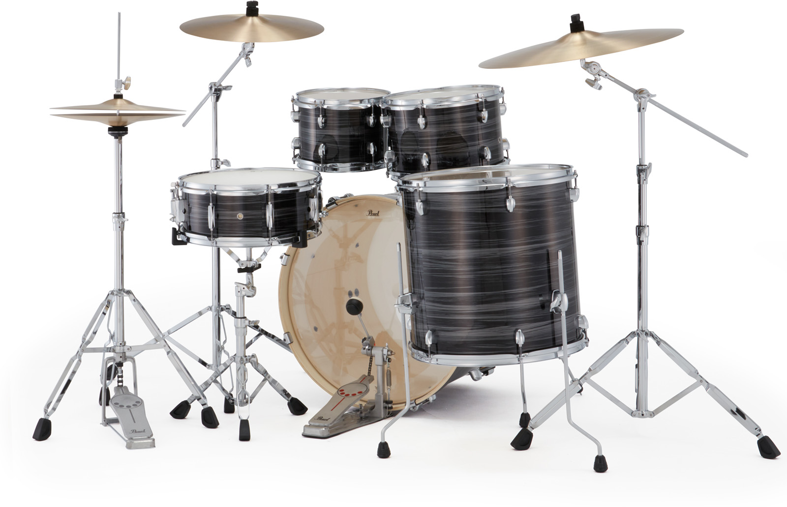 Pearl Export Rock 22'' - 5 FÛts - Graphite Silver Twist - Fusion drumstel - Variation 1