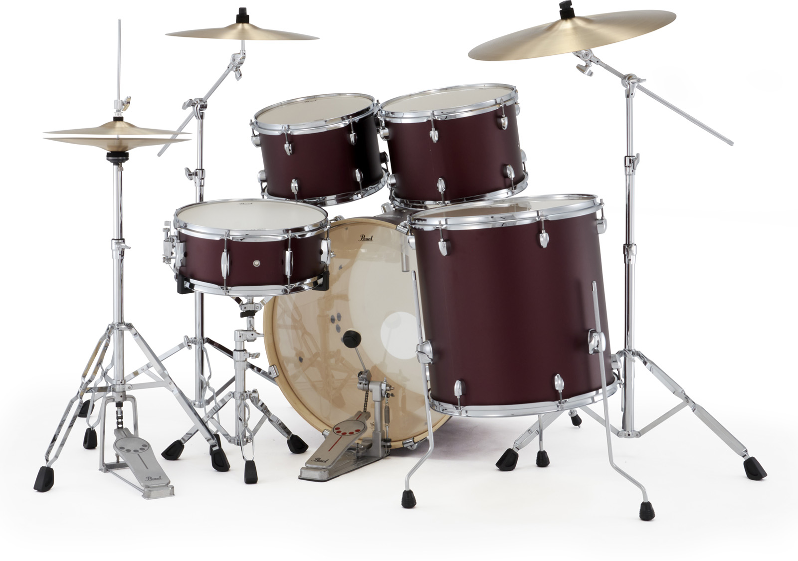 Pearl Export Rock 22'' - 5 FÛts - Satin Scarlet - Fusion drumstel - Variation 1