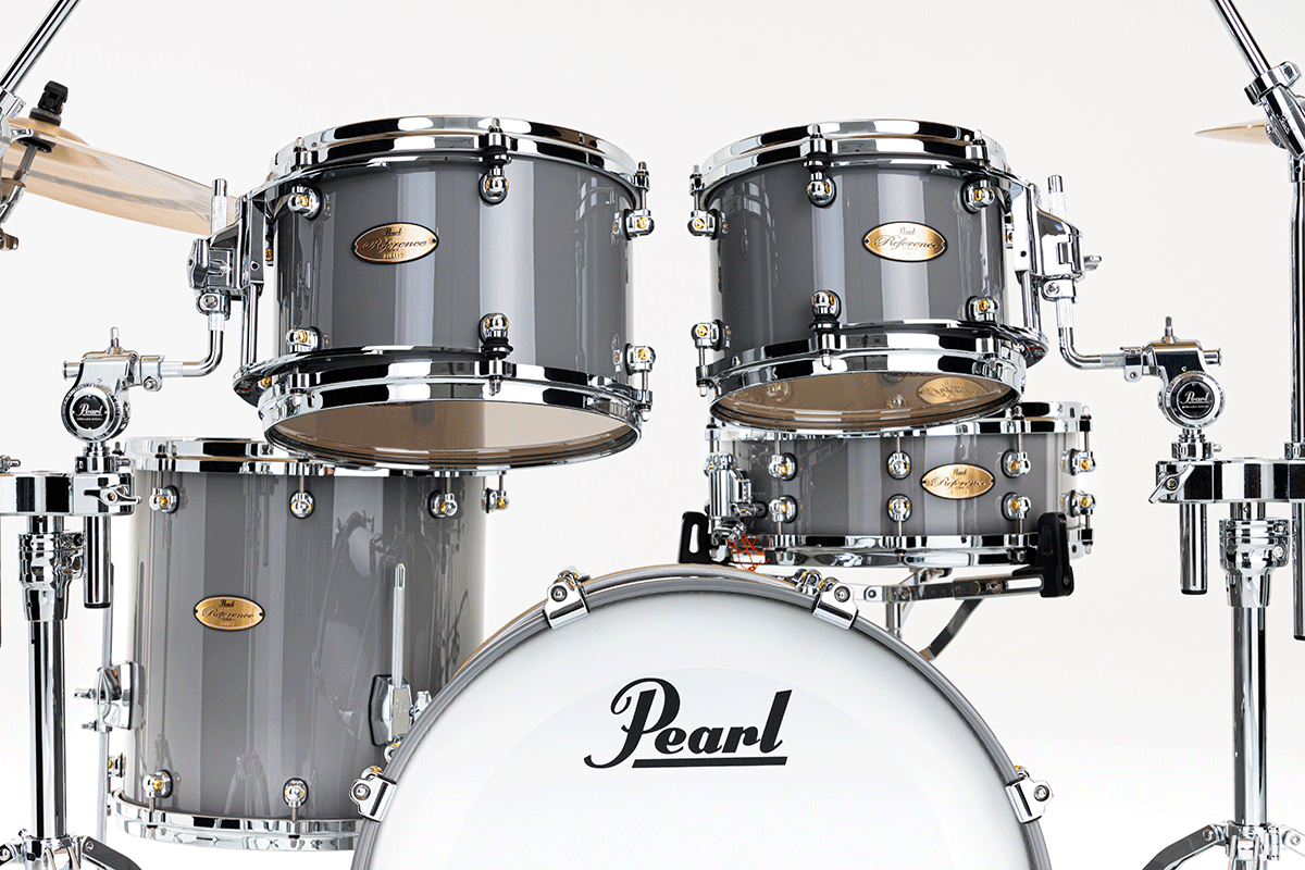 Pearl Reference One Fusion 20 Gyrolock-l Premium Putty Grey - 4 FÛts - Grey - Fusion drumstel - Variation 2