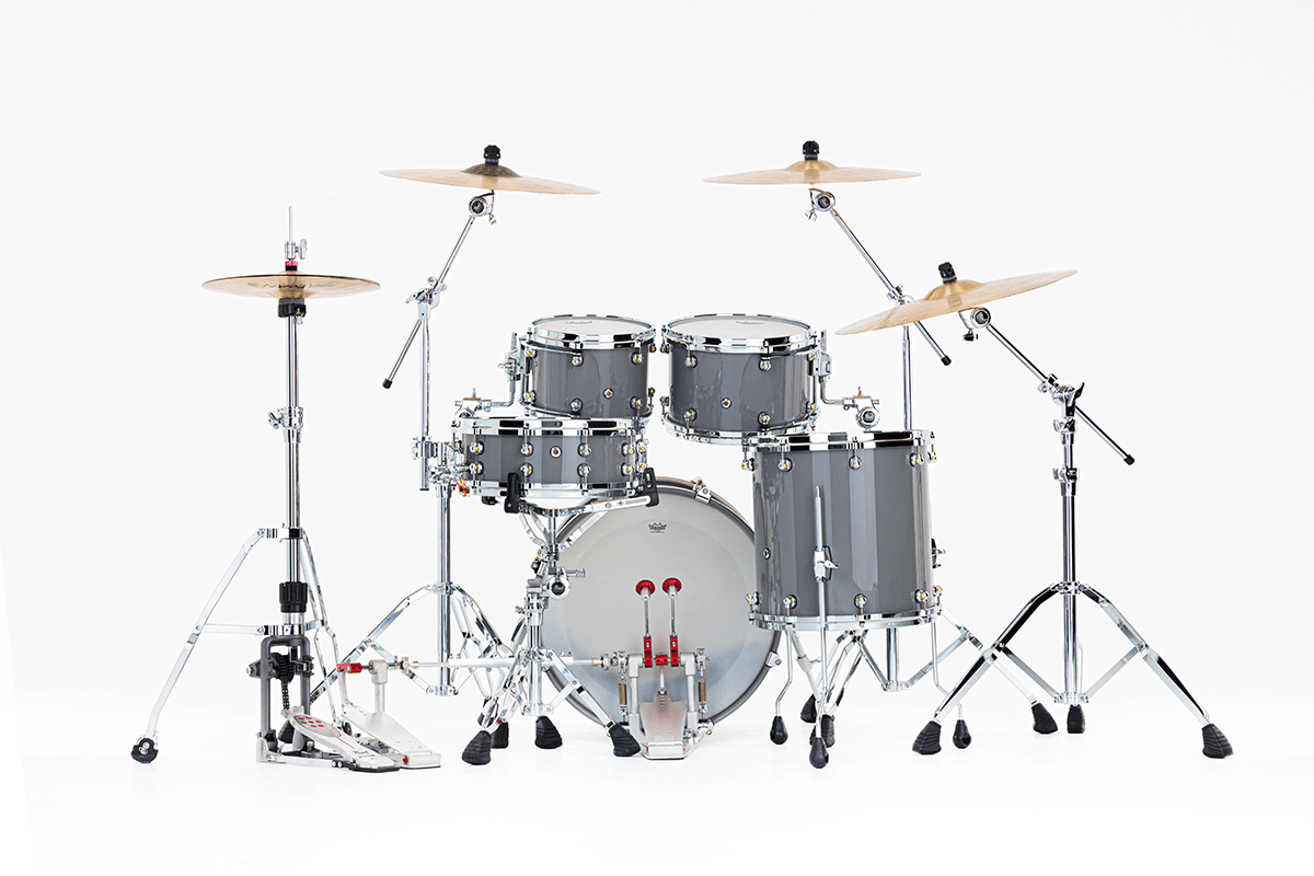 Pearl Reference One Fusion 20 Gyrolock-l Premium Putty Grey - 4 FÛts - Grey - Fusion drumstel - Variation 3