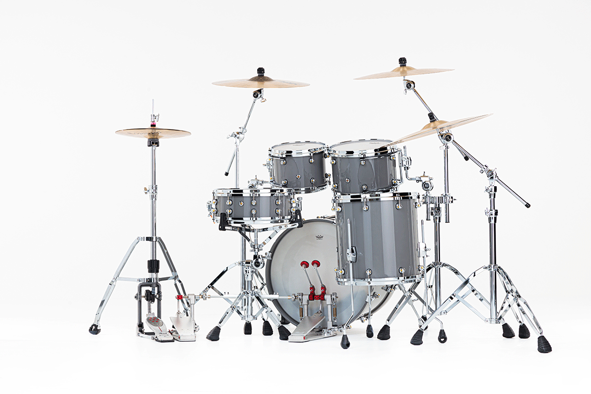 Pearl Reference One Fusion 20 Gyrolock-l Premium Putty Grey - 4 FÛts - Grey - Fusion drumstel - Variation 4