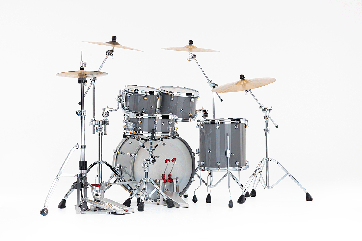Pearl Reference One Fusion 20 Gyrolock-l Premium Putty Grey - 4 FÛts - Grey - Fusion drumstel - Variation 5