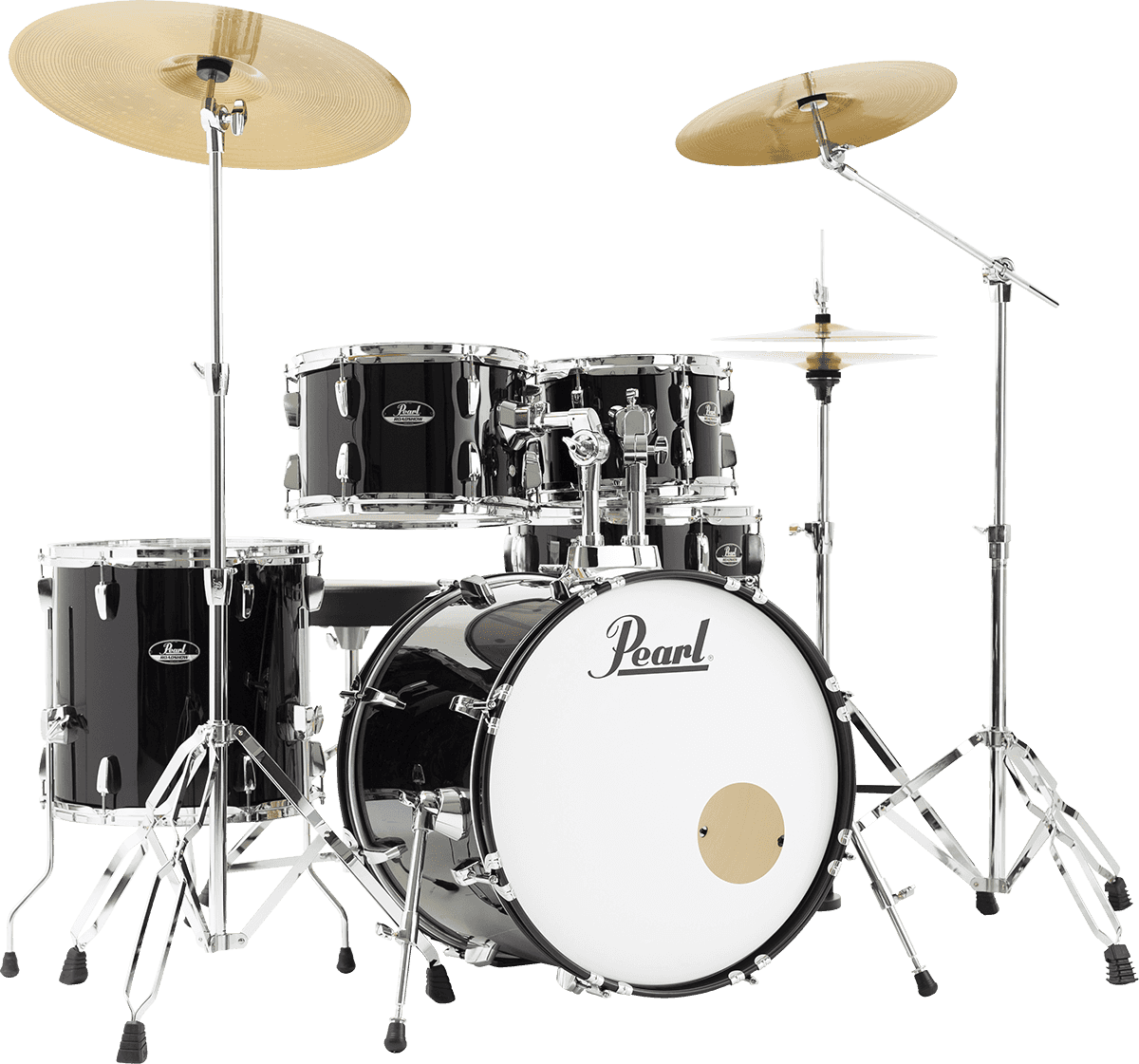 Pearl Roadshow Fusion 20 + B50 + Pack Solar Sabian Jet Black - 4 FÛts - Jet Black - Standaard drumstel - Variation 1