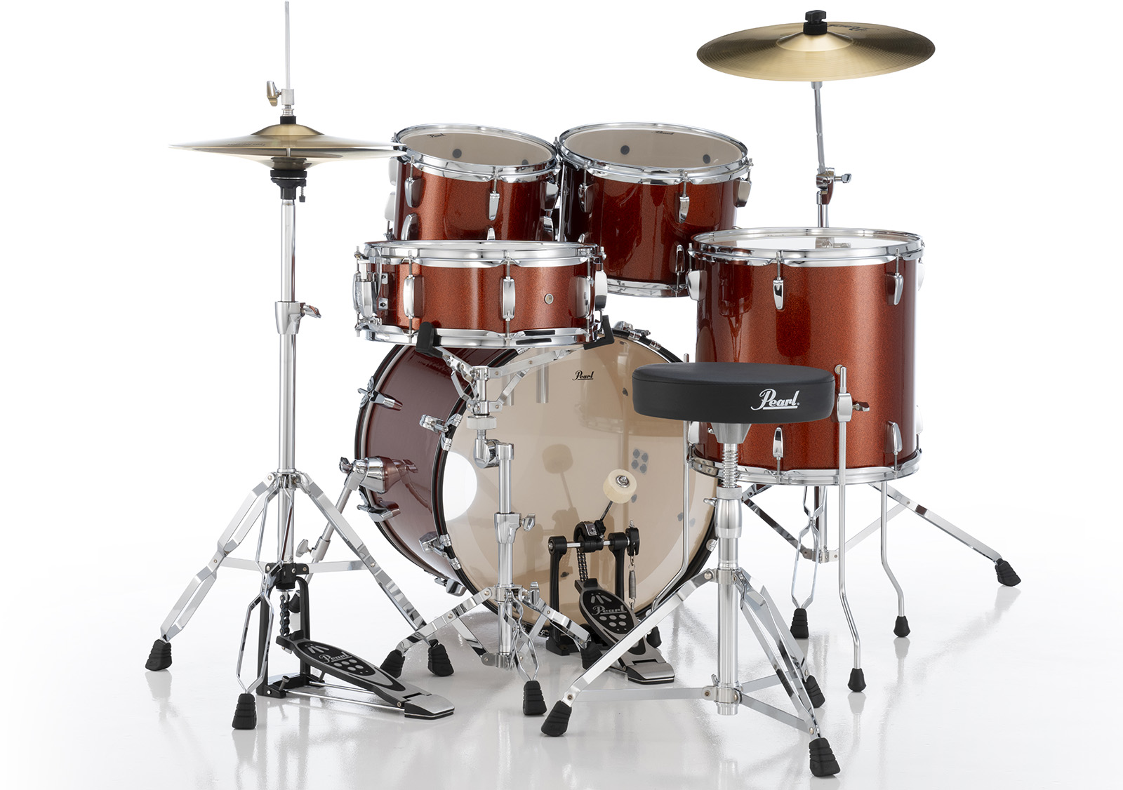 Pearl Roadshow Fusion 20'' - 5 FÛts - Burnt Orange Sparkle - Fusion drumstel - Variation 2
