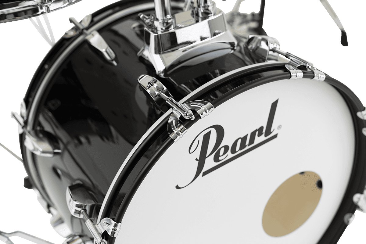 Pearl Roadshow Junior 18 Rss585cc-31 + Pack Sabian Solar - 5 FÛts - Jet Black - Jazz drumstel - Variation 1