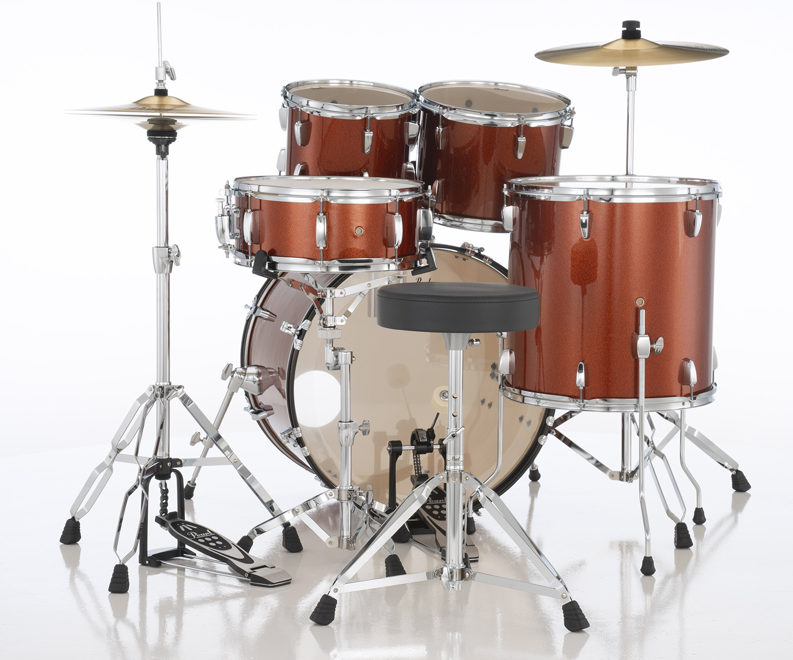 Pearl Roadshow Rock 22'' - 5 FÛts - Burnt Orange Sparkle - Rock drumstel - Variation 4